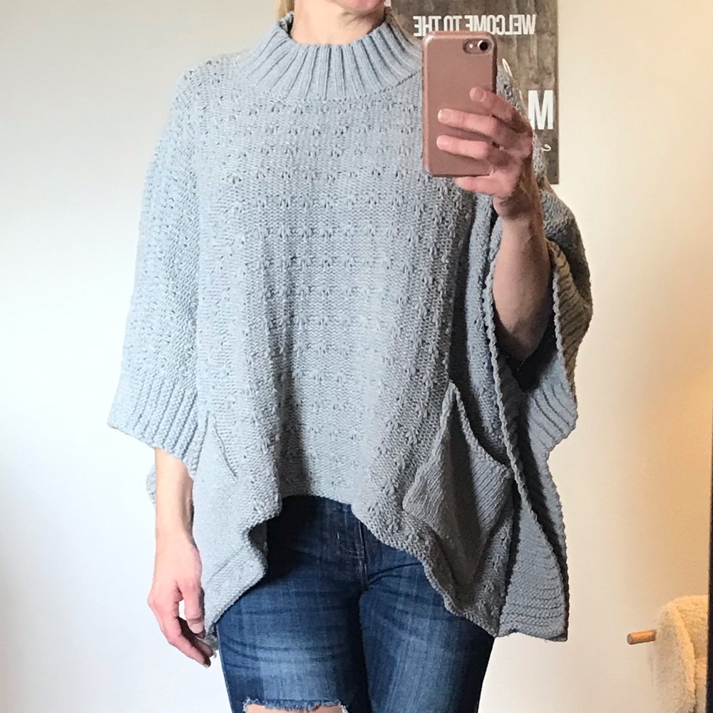 Sale* Grey Poncho. Last chance